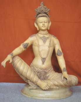 Foto: Verkauft Statue Marmor - INDRA BHAGWAN STATUE - Zeitgenössisch