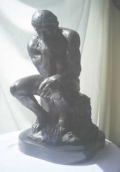 Foto: Verkauft Statue Bronze - DER DENKER - XX. Jahrhundert