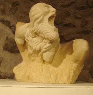 Foto: Verkauft Statue Alabaster - FAUVE - Zeitgenössisch