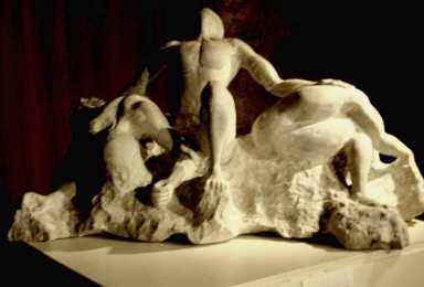 Foto: Verkauft Statue Alabaster - LES TOURMENTES - Zeitgenössisch