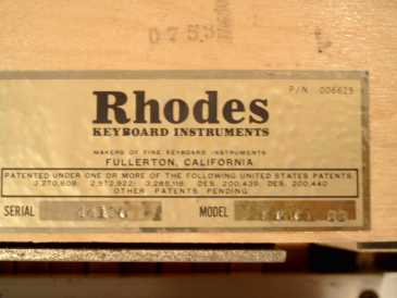 Foto: Verkauft Numerisches Klavier FENDER RHODES - RHODES MARK I STAGE PIANO 88 TASTI