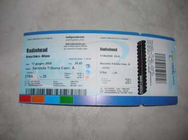Foto: Gibt gratis Konzertschei RADEOHEAD 17 GIUGNO 2008 - MILANO