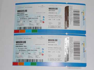 Foto: Verkauft Konzertscheine CONCERTO VASCO 29/05/08 - STADIO OLIMPICO ROMA