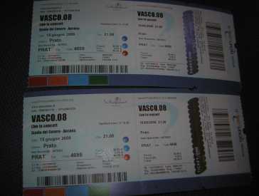 Foto: Verkauft Konzertschei VASCO ROSSI BIGLIETTI A PREZZO RIDICOLO! - ANCONA