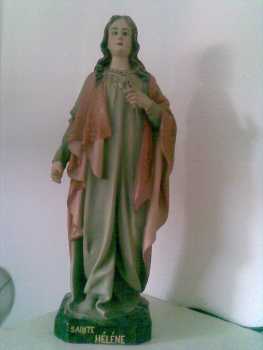 Foto: Verkauft Statue Gips - ST HELENE - XVIII. Jahrhundert