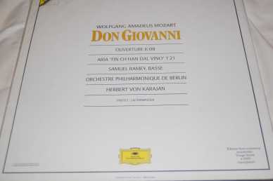 Foto: Verkauft CD, Kassette und Vinylaufzeichnung Klassiker, Lyrisch, Oper - DON GIOVANNI - MOZART/KARAJAN