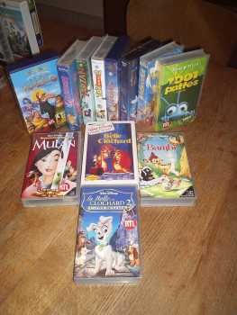 Foto: Verkauft 12 VHS Anime - Zeichentrickfilme - BAMBI-ARISTOCHATS-BELLE ET LE CLOCHARS ECT... - WALT DISNEY
